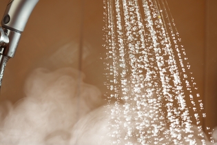 Misting with shower water